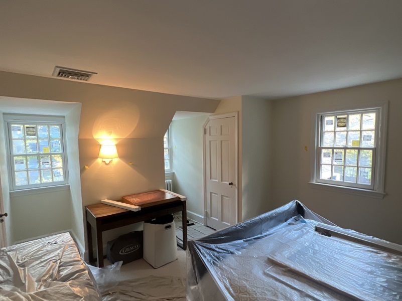 Everything is protected for this window installation project